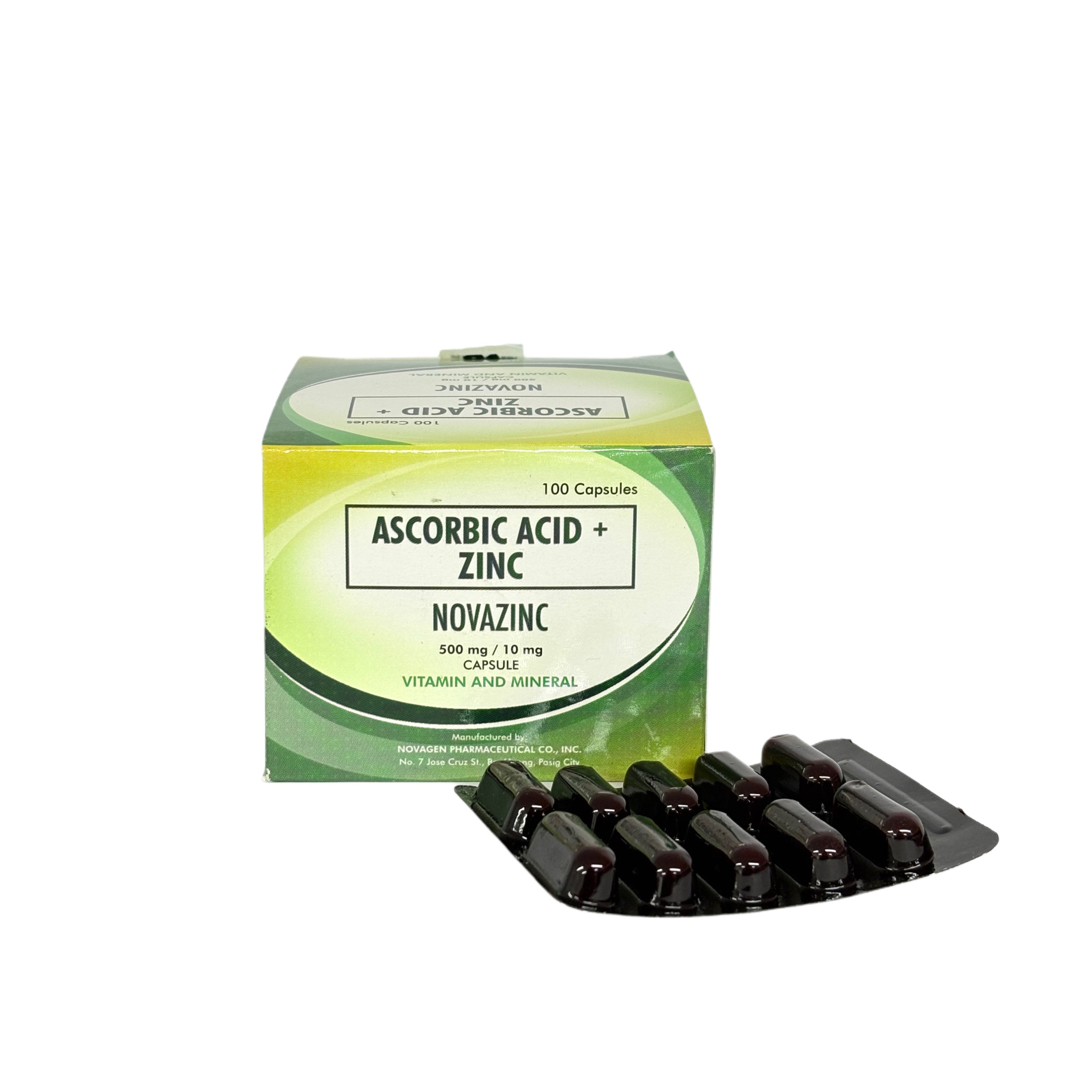 Ascorbic Acid + Zinc Zulfate 500/10mg (Novazinc)