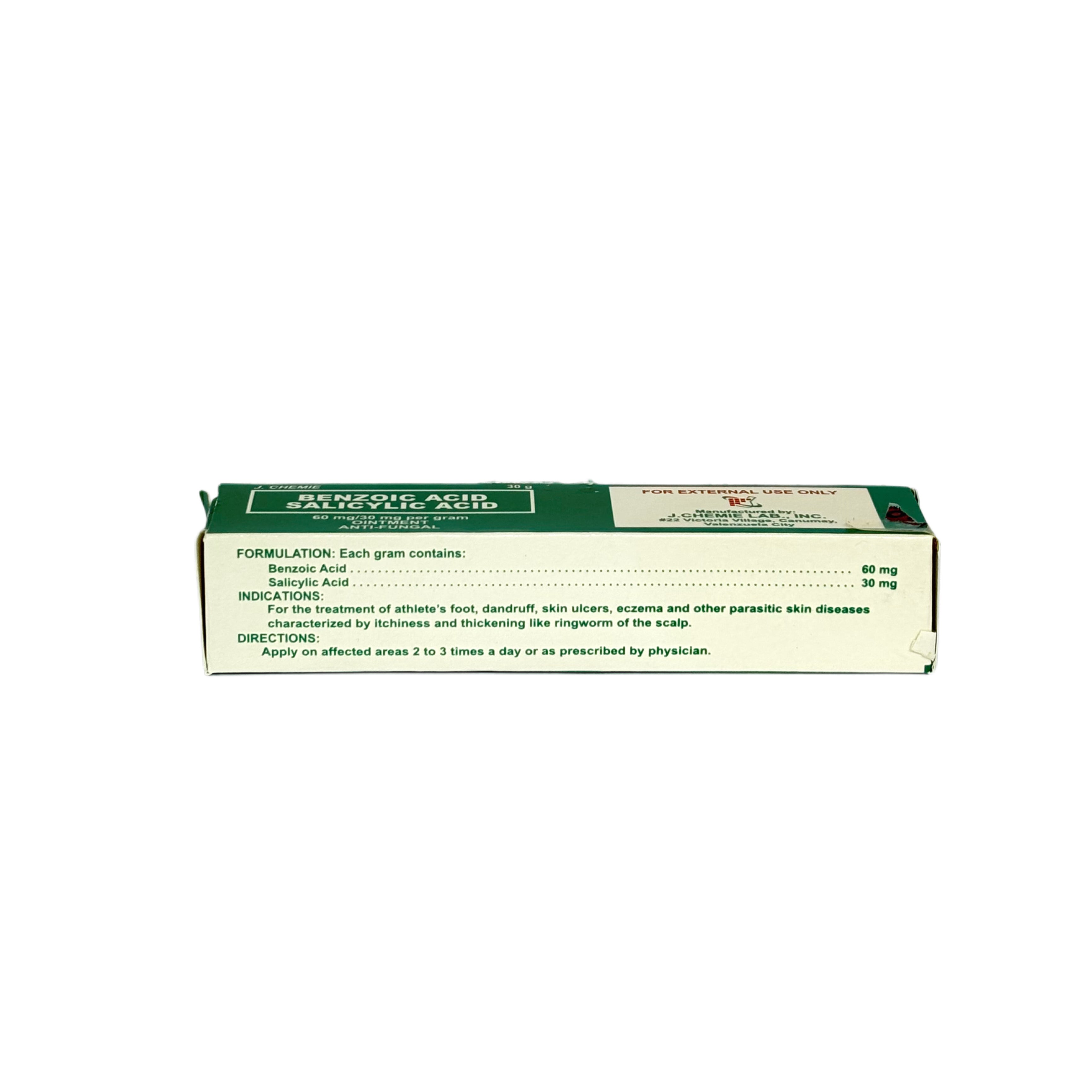 Benzoic Acid + Salicylic Acid 30g (J.Chemie)