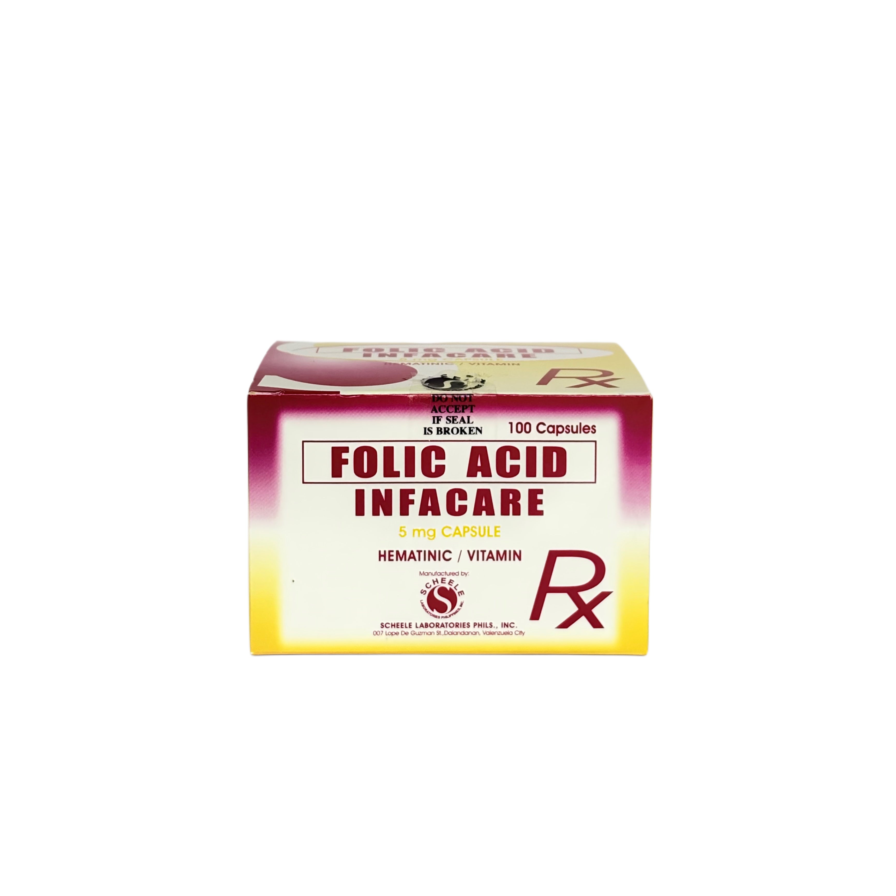 Folic Acid 5mg (Infacare)