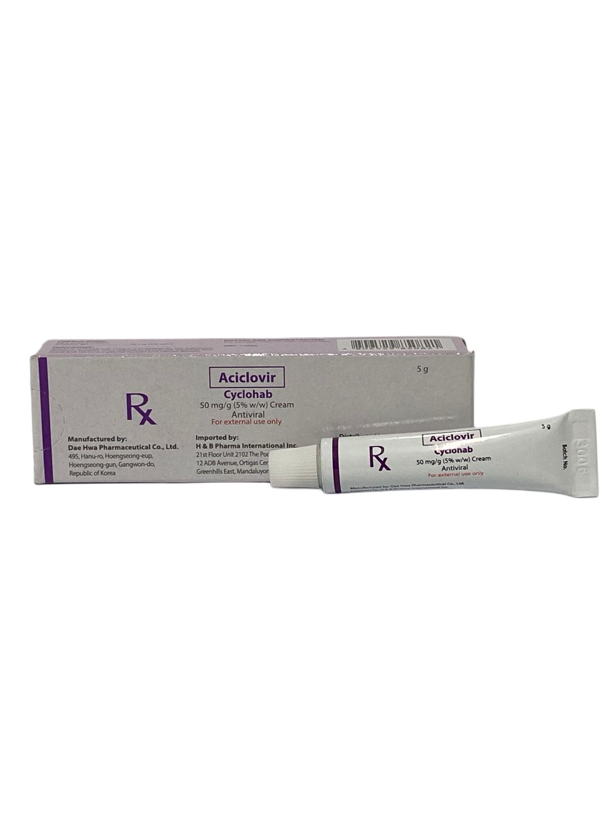 ACICLOVIR	Cyclohab	50mg