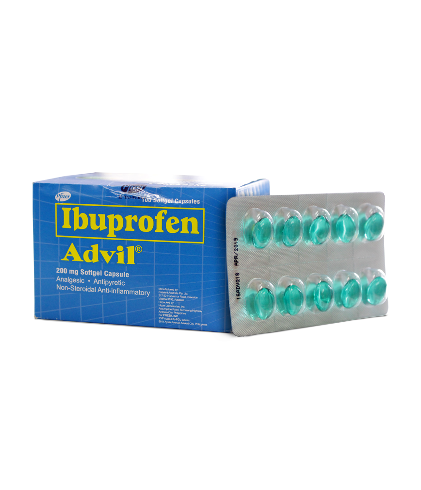 Ibuprofen (Advil) 200mg capsule
