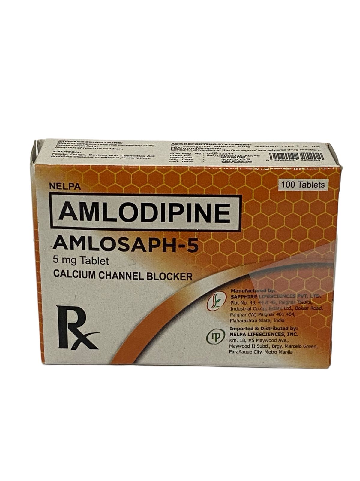 Amlodipine 5mg (Amlosaph)