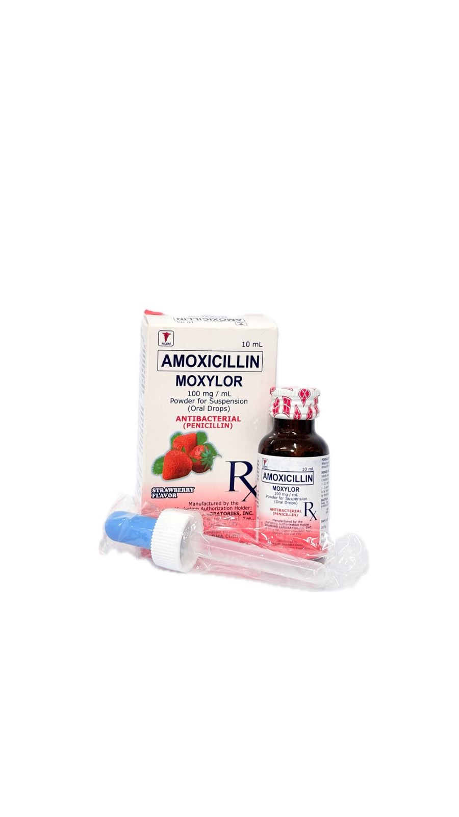 Amoxicillin 100mg/10ml Drops (Moxylor)