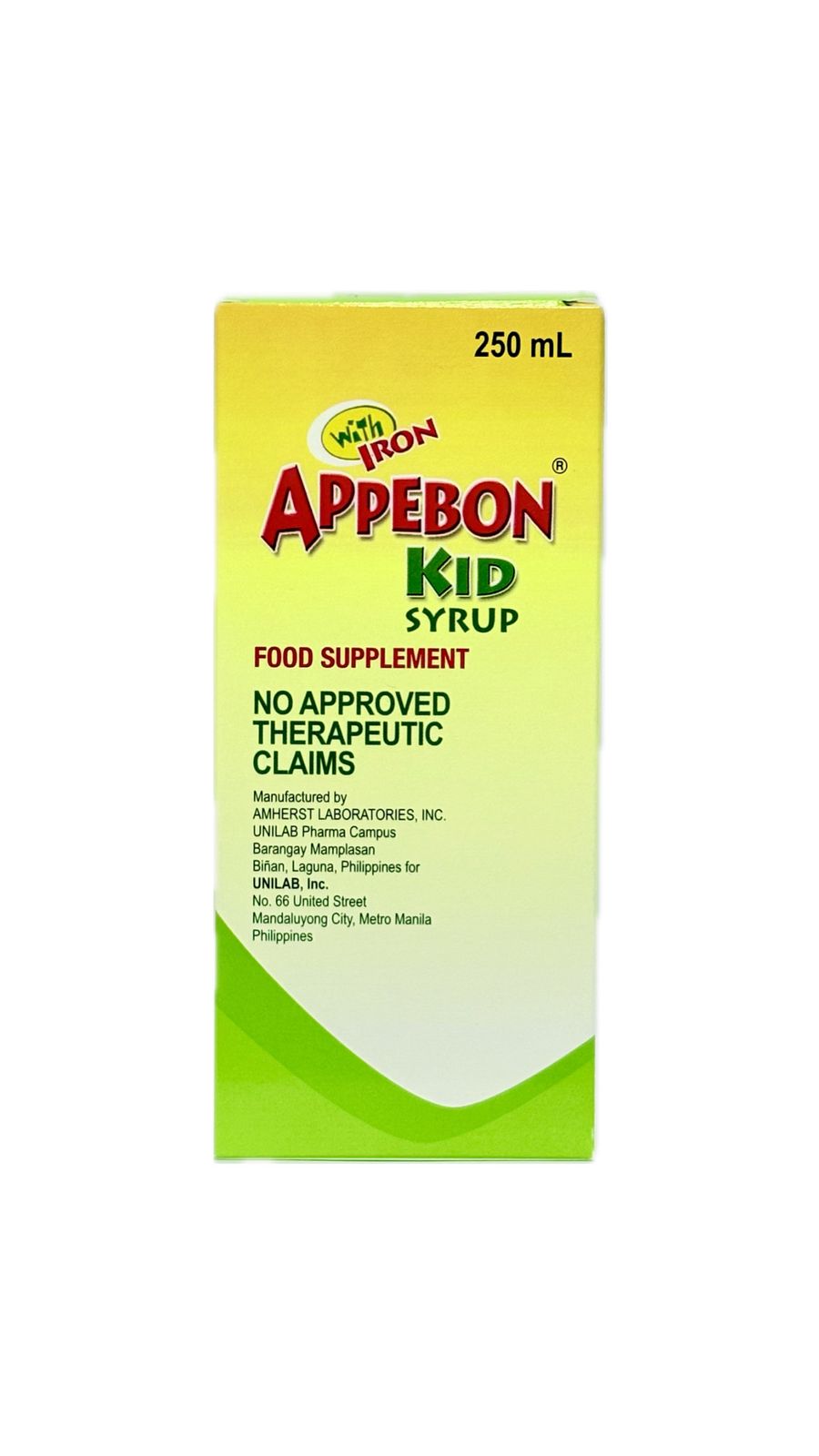 Vitamin B Complex, Elemental Iron and Lysine APPEBON KID SYR 250ML