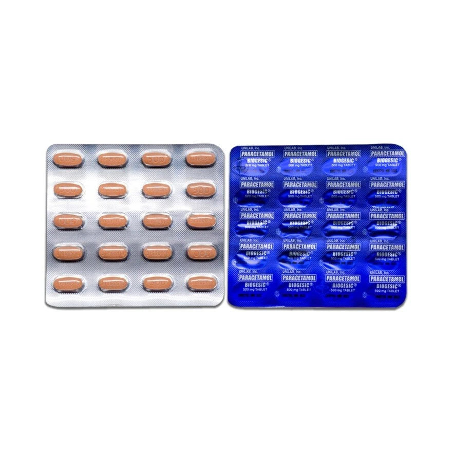 Paracetamol (Biogesic) 500mg tablet