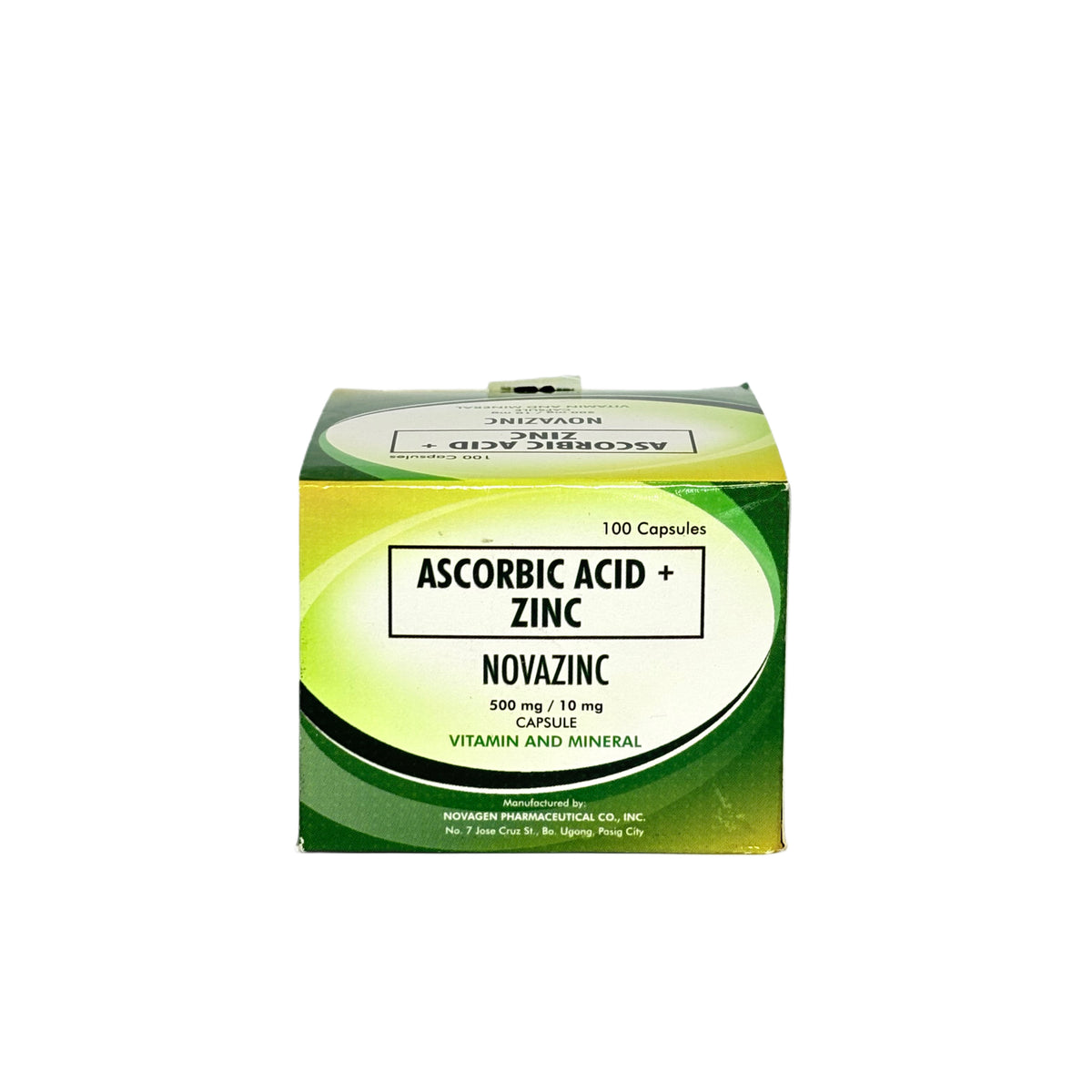 Ascorbic Acid + Zinc Zulfate 500/10mg (Novazinc)