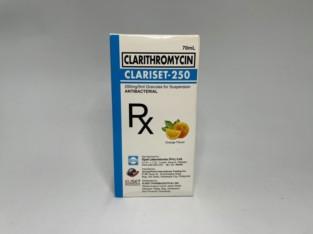 CLARITHROMYCIN Clariset - 250 250mg/70ml