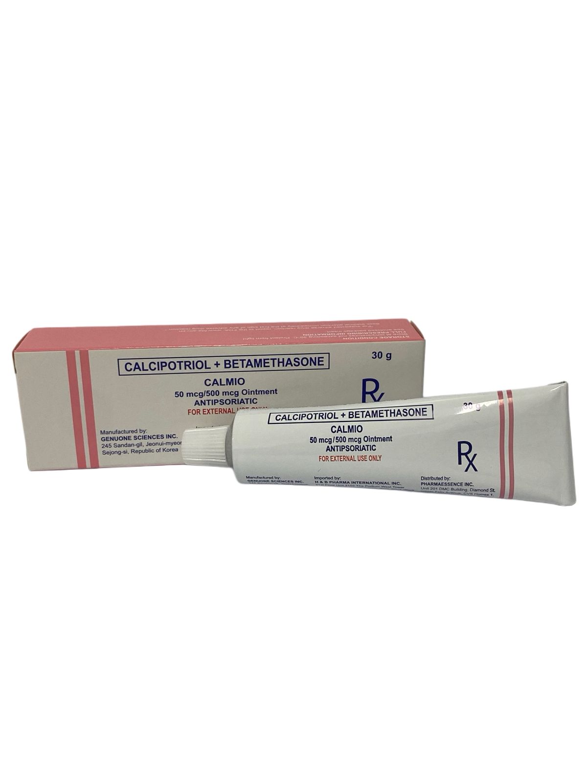 CALCIPOTRIOL + BETAMETHASONE	Calmio ointment	50 mcg