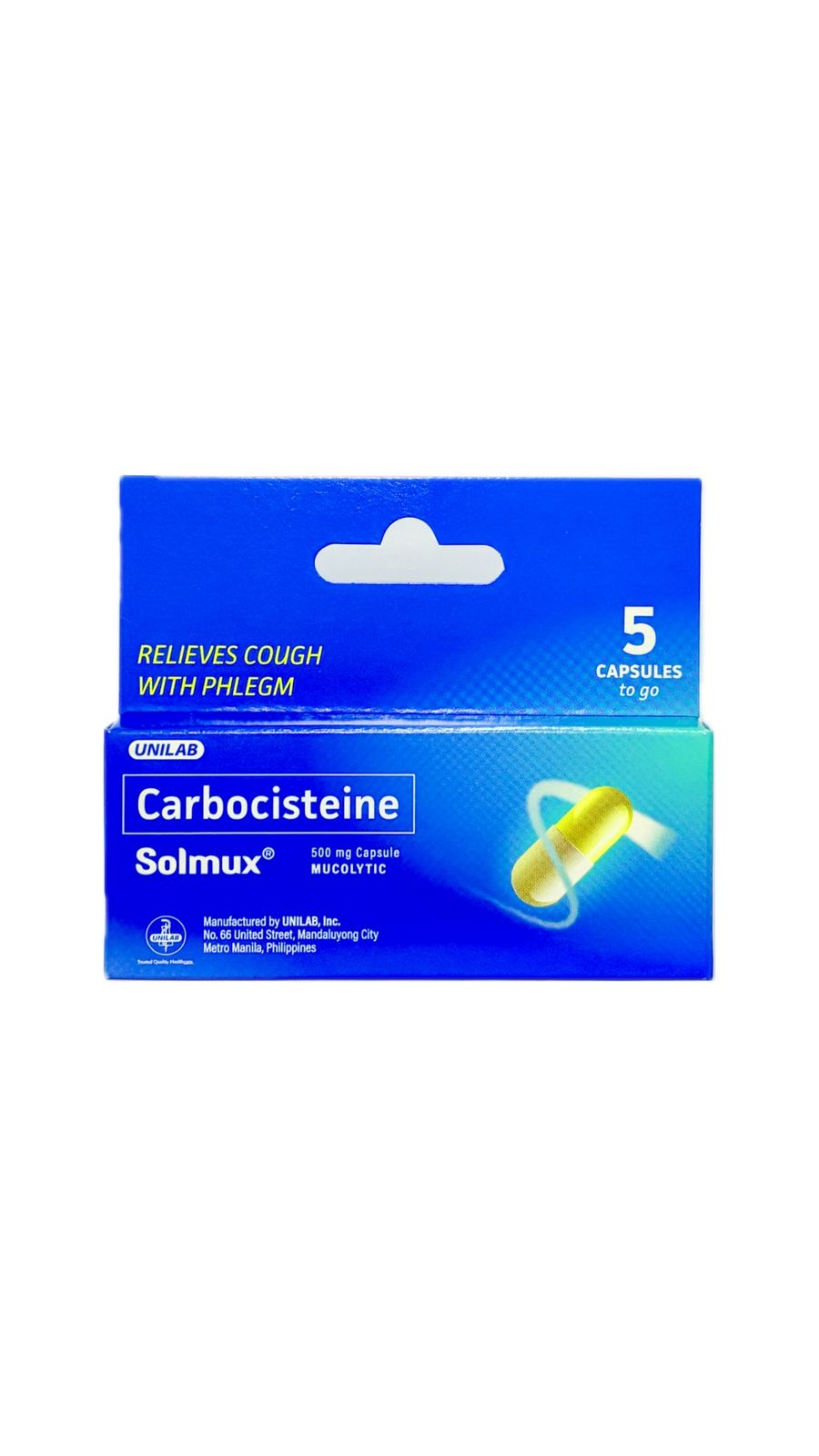 Carbocisteine 500mg 5caps/pack (SOLMUX)