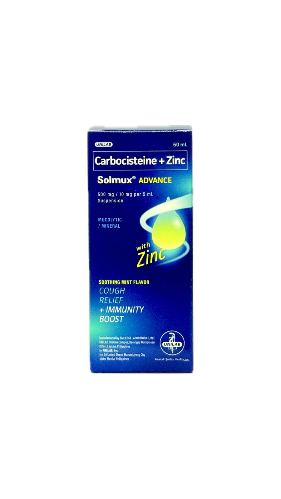 Carbocisteine + Zinc 60mL (SOLMUX ADVANCE)