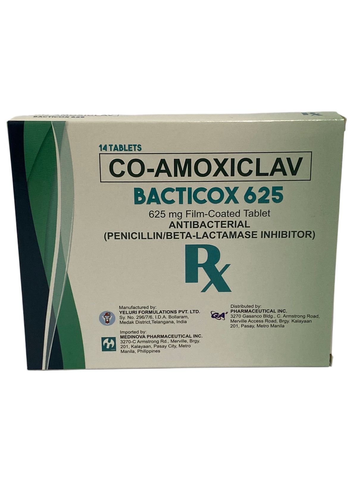 Co-amoxiclav 625mg (Bacticox)