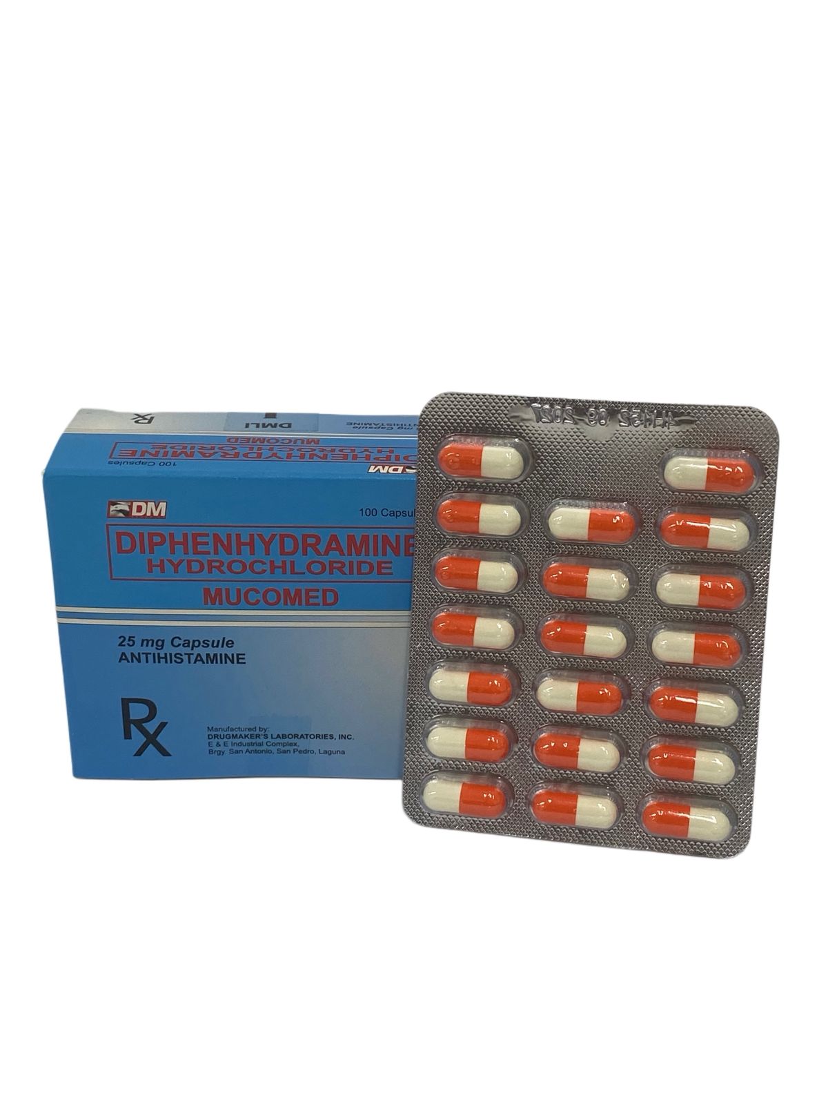 Diphenhydramine 25mg (Mucomed)