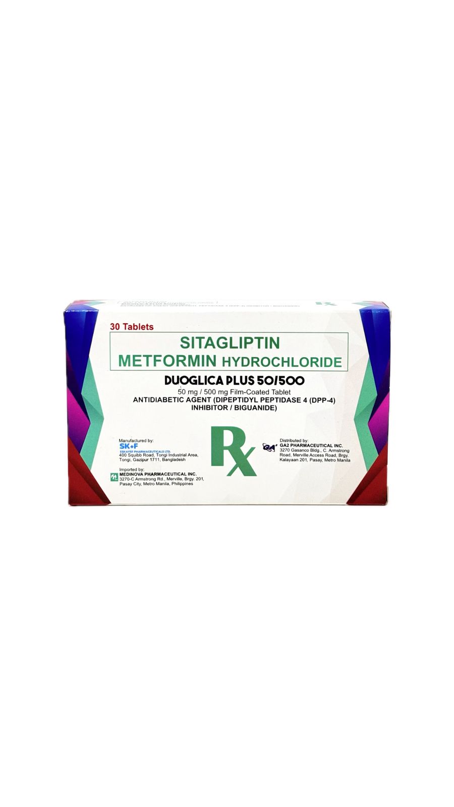 SITAGLIPIN+METFORMIN Duoglica Plus 50mg/500mg