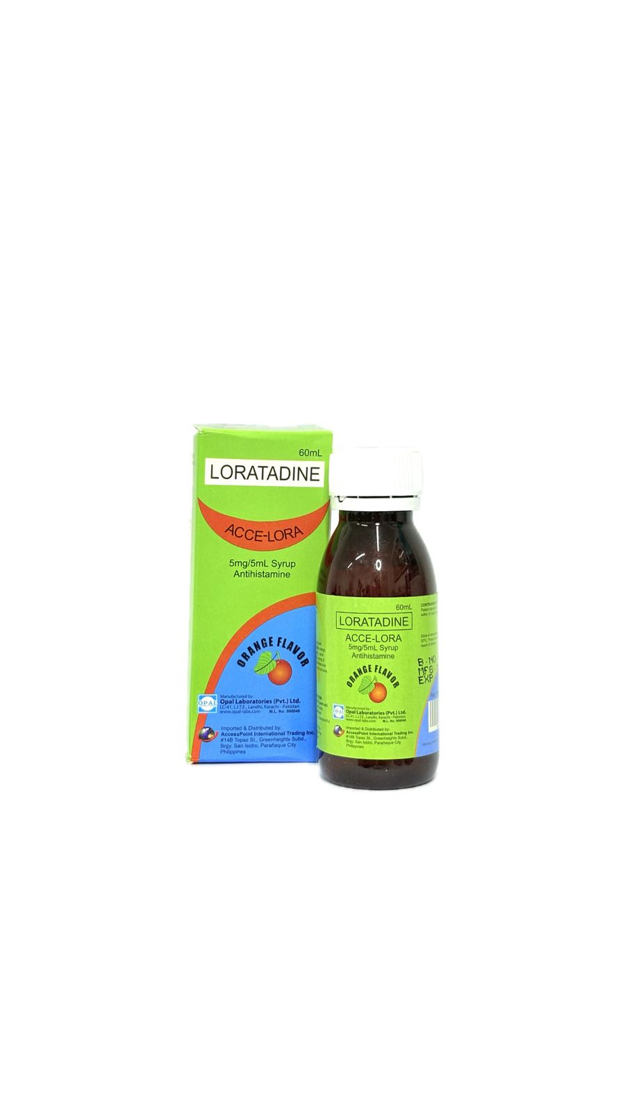 Loratadine 5mg/60ml (Accelora)
