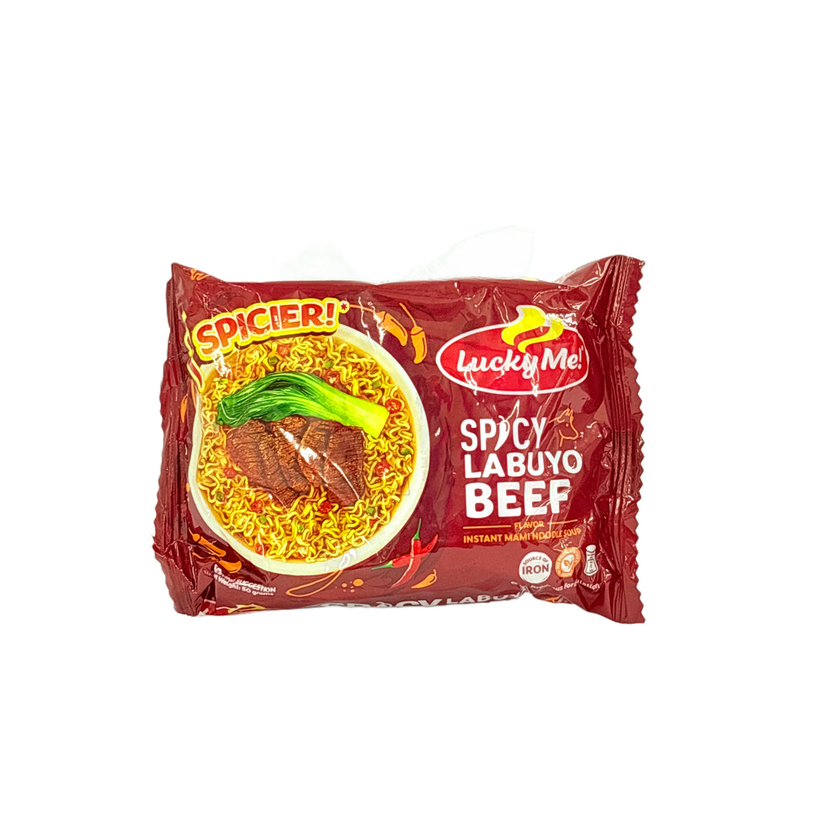Lucky Me Instant Noodles Spicy Beef 50 g
