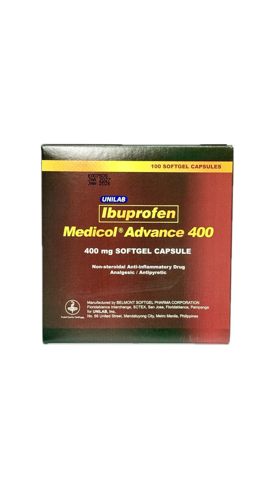 Ibuprofen 400mg cap (MEDICOL ADVANCE)