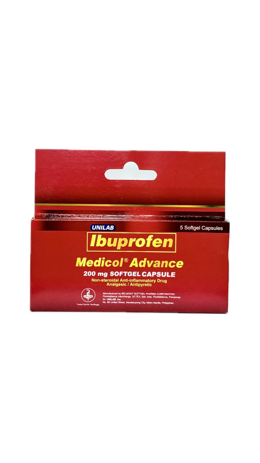 Ibuprofen 200mg 5caps/pack (MEDICOL ADVANCE)