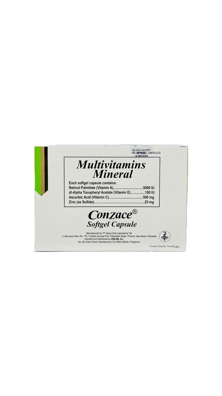 Multivitamins + Minerals cap (CONZACE)