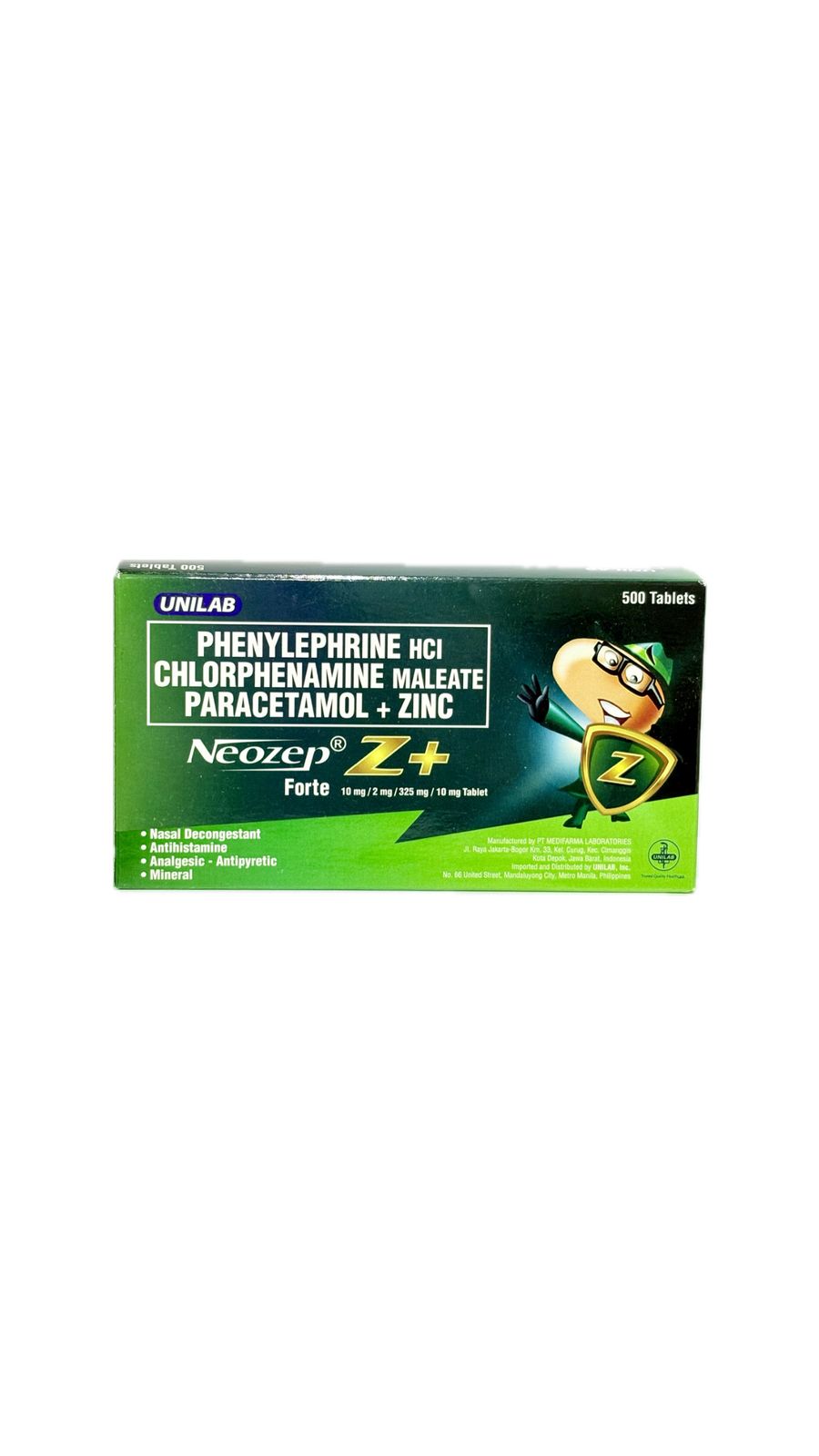 Phenyl + Chlorphen + Para + Zc (NEOZEP Z+ FORTE)