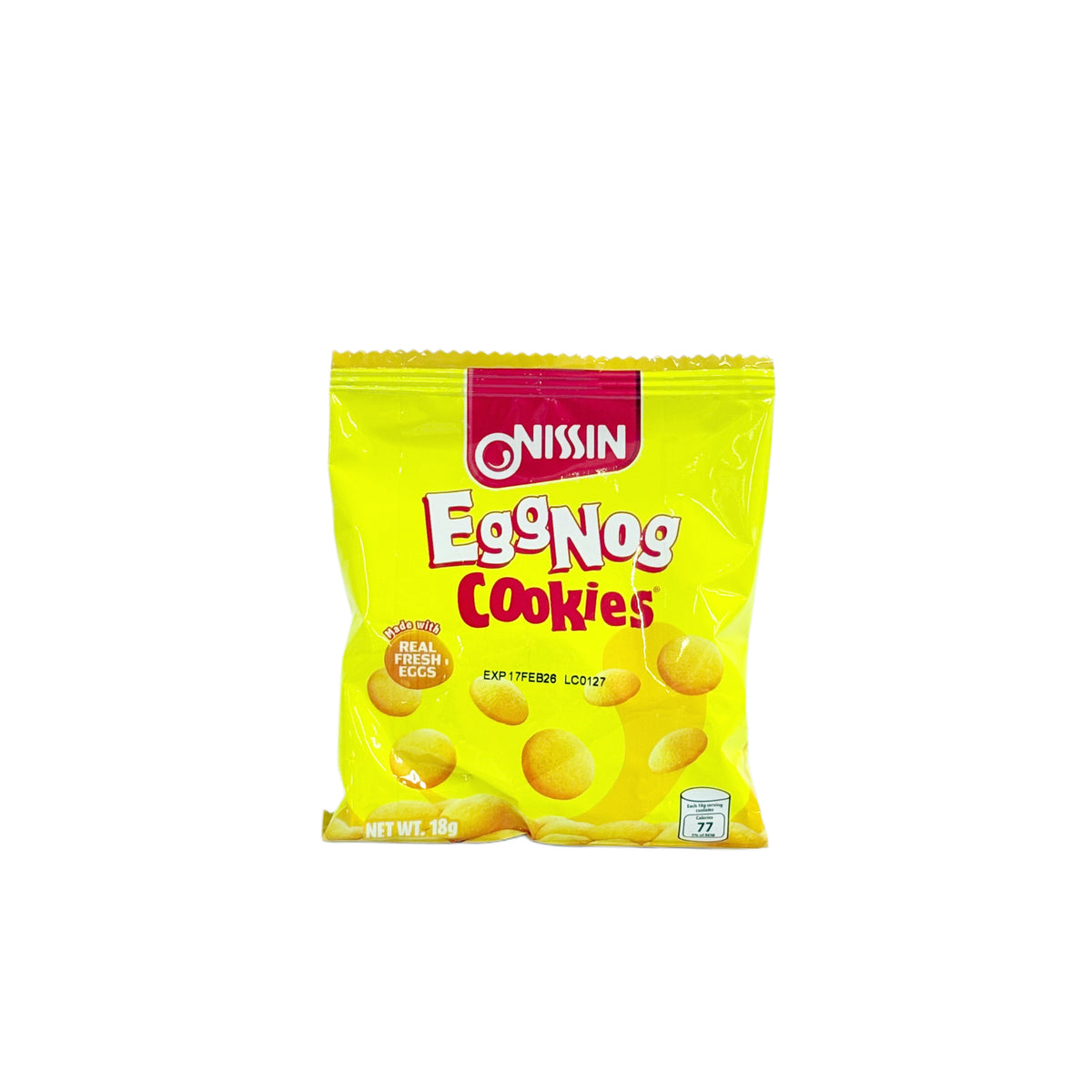 Nissin Eggnog Cookies 18 g