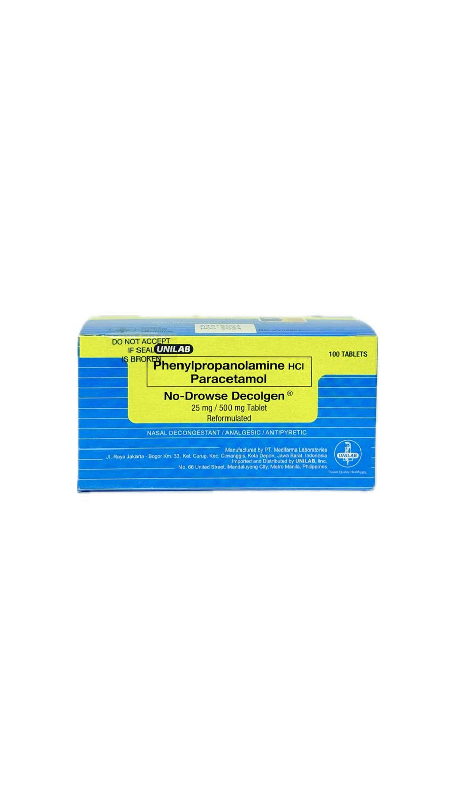 Phenyl + Para + Chlorphen tablet (DECOLGEN FORTE No-Drowse)
