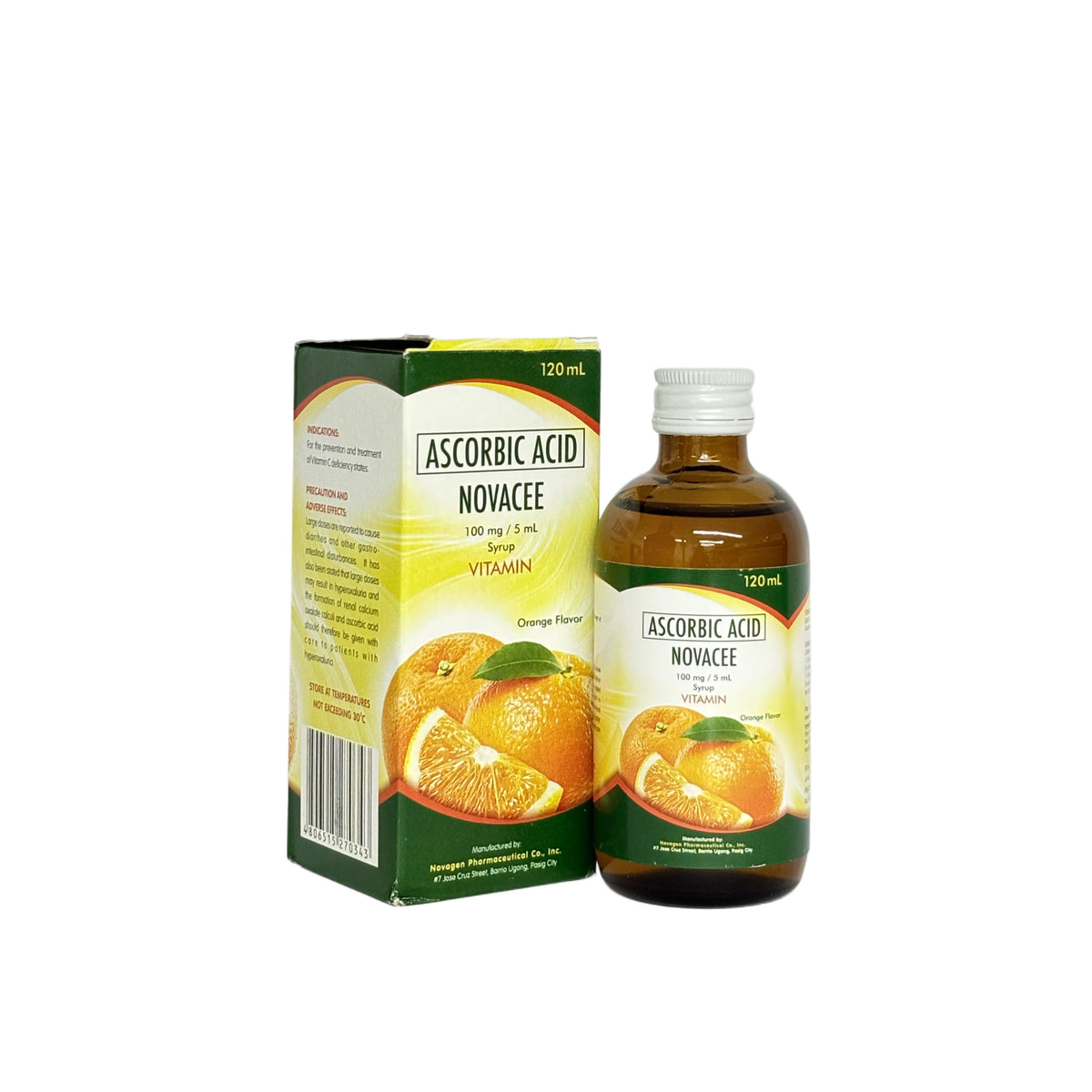 Ascorbic Acid 100mg/120ml (Novacee)
