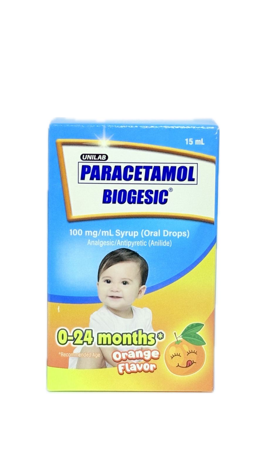 Paracetamol BIOGESIC ORG 100MG 100MG DRP 15ML