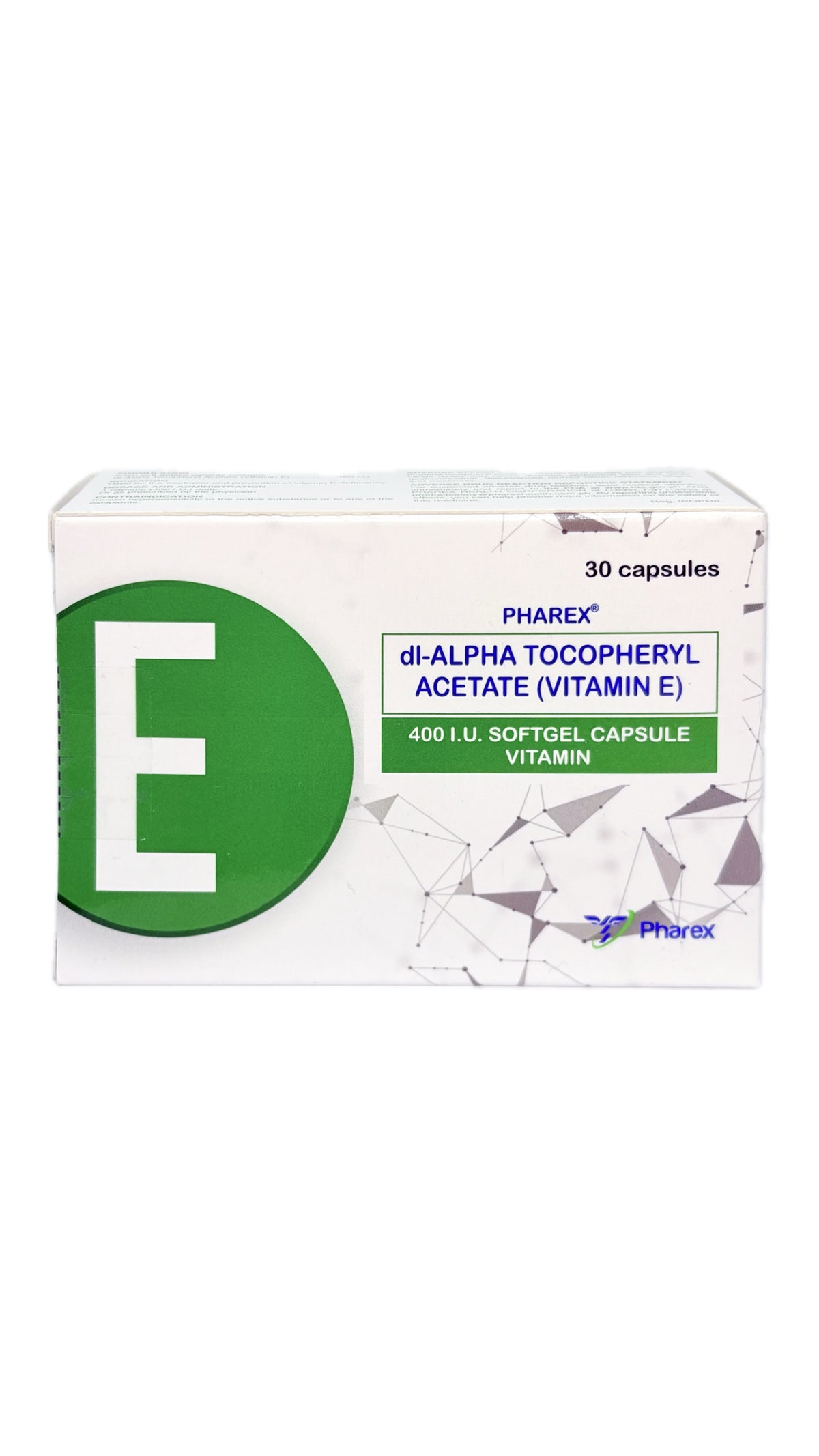 PHAREX VIT E 400IU SGEL 30SS dL-alpha tocopheryl acetate (Vit E) 400IU 400IU