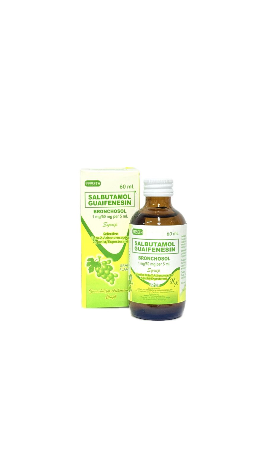 Salbutamol + Guaifenesin 50mg/5ml (Bronchosol)