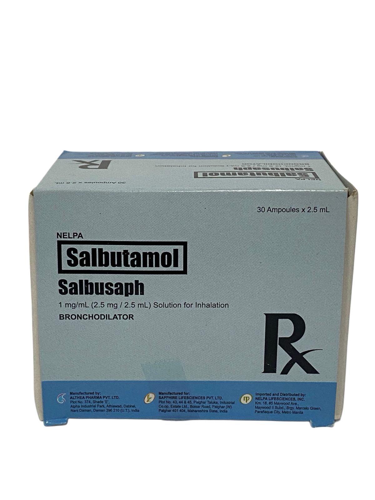 Salbutamol 1mg neb (Salbusaph)