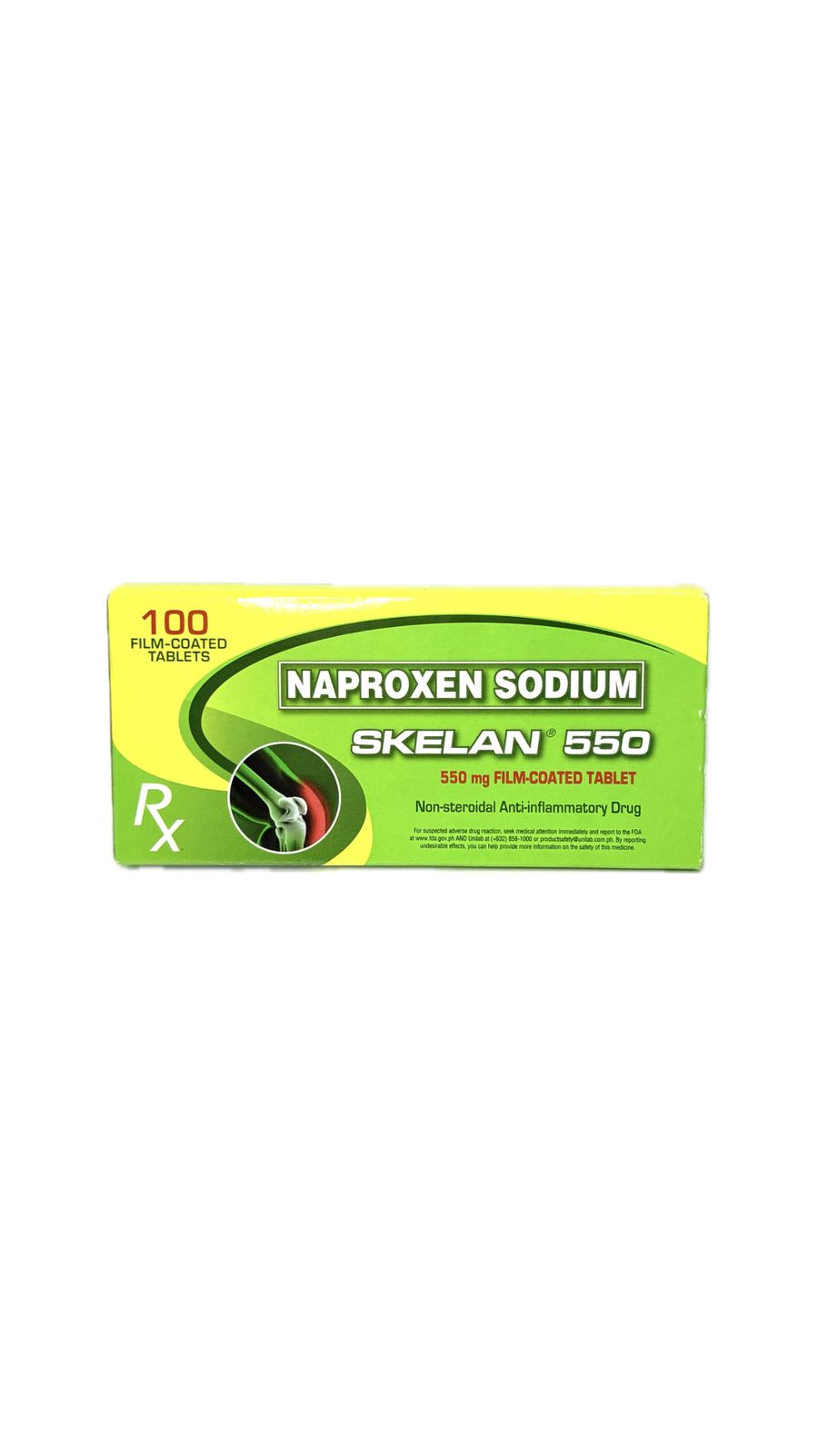 Naproxen Sodium SKELAN 550MG CPL 100