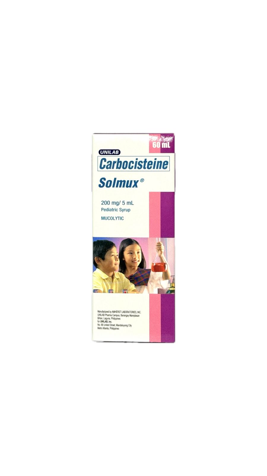 Carbocisteine SOLMUX PED TR 200MG SYR 60ML
