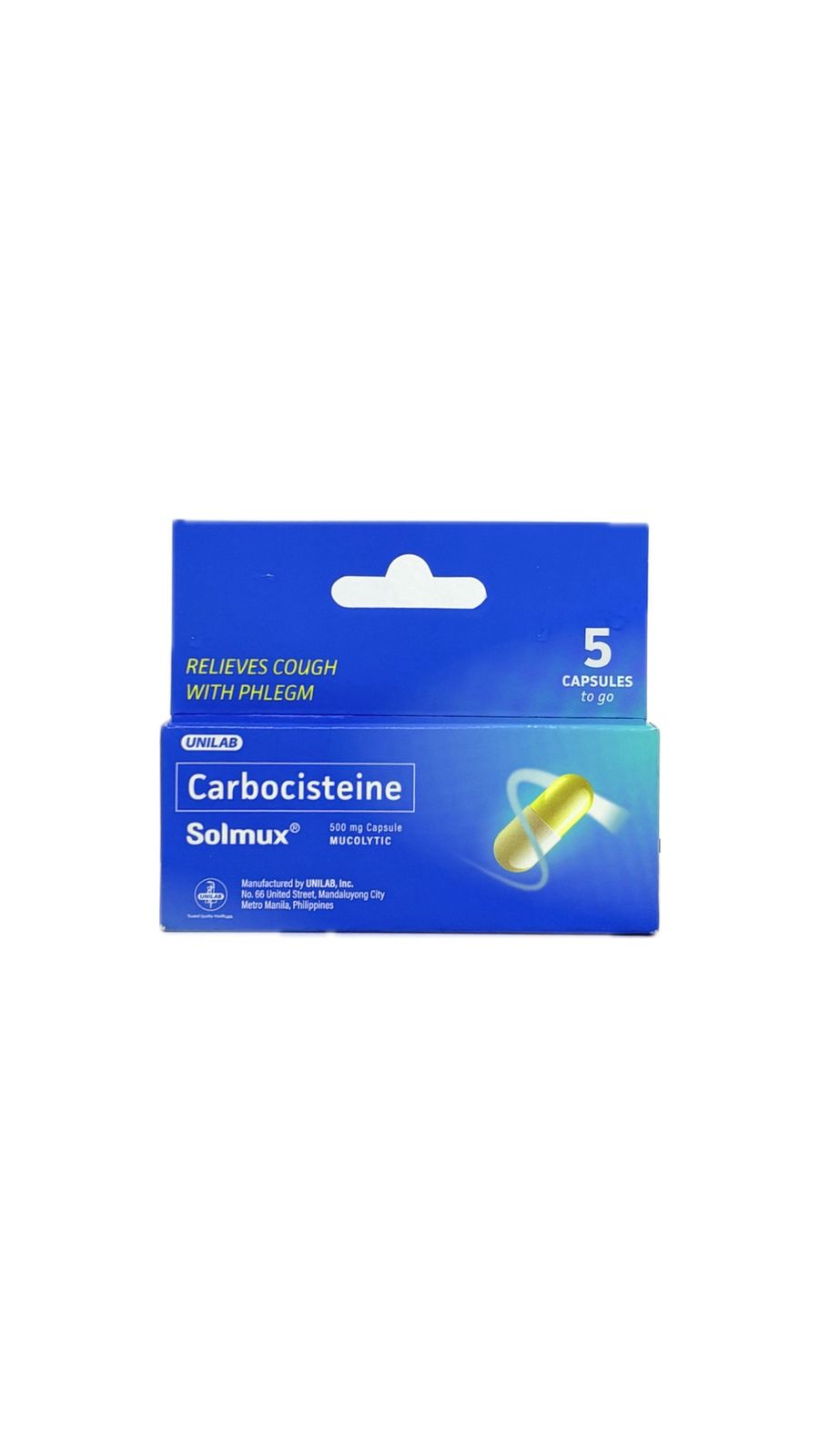Carbocisteine SOLMUX 500MG CAP 5 pcs