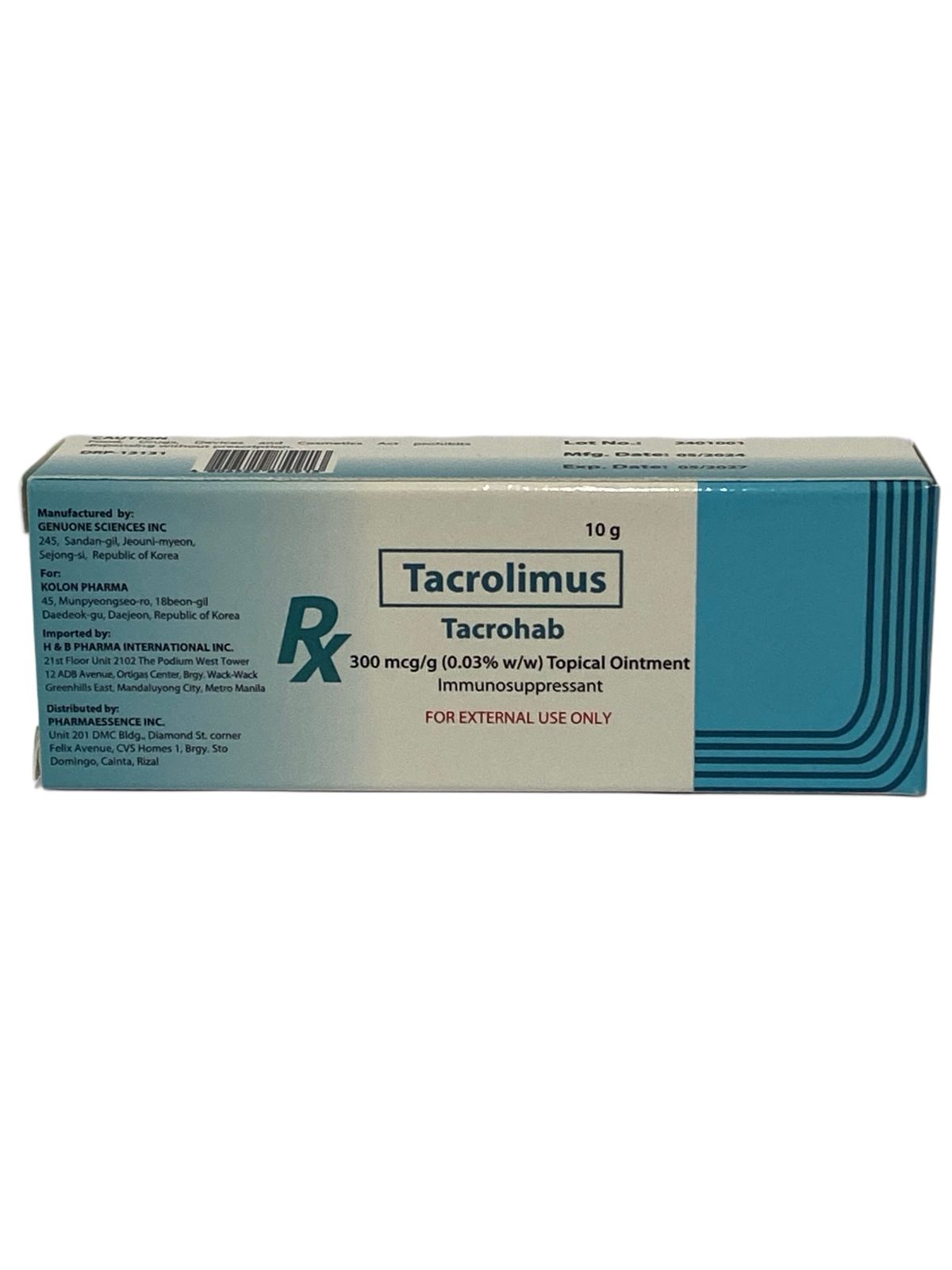 TACROLIMUS	Tacrohab	300g