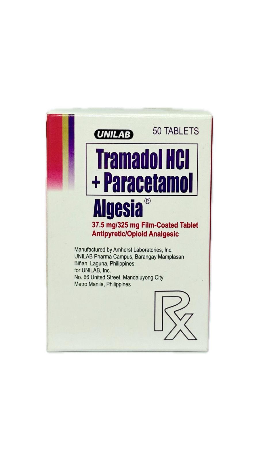 Tramadol plus Paracetamol ALGESIA 37.5mg/325mg TAB 50